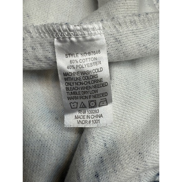 Ocean Drive‎ Myrtle Beach Blue White Striped Pullover Hoodie Small Women's - Picture 5 of 5